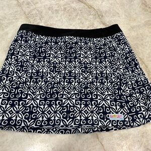 Ripskirt Hawaii Navy and White velcro wrap Skirt